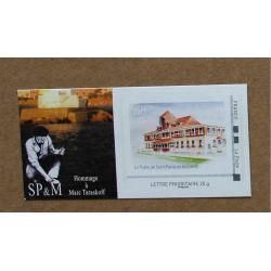 A2-M6 : Salon philatélique d'Automne - La Poste de Saint-Pierre-et-Miquelon .  Autocollant, autoadhésif