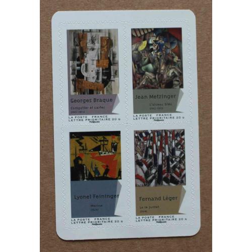 A2-K6 : Peintures du XXè s. - G. Braque,  J. Metzinger,  L. Feininger,  F. Léger  - Autoadhésifs