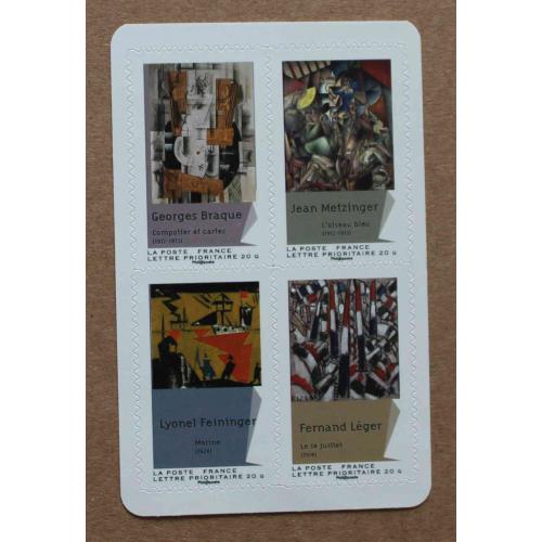 A2-K6 : Peintures du XXè s. - G. Braque,  J. Metzinger,  L. Feininger,  F. Léger  - Autoadhésifs