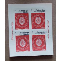 A3-K2 : Caisse des Dépôts et Consignation ( 1816 - 2016 ) .  Autocollants / Autoadhésifs