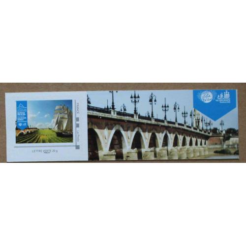 A3-L2 : Bordeaux fête le vin / Les Grands Voiliers . Autocollant / Autoadhésif