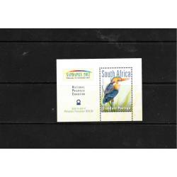 Afrique du Sud martin-pêcheur bloc avec surtaxe SAPDAPEX 2017 neuf ** superbe