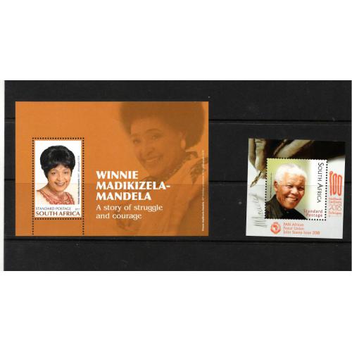 Afrique du Sud Winnie et Nelson Mandela blocs neufs ** superbes