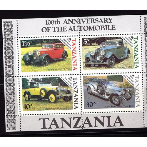 tanzanie bloc 42 rolls royce neuf sans charnière