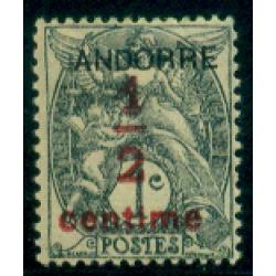 Timbre neuf* d'Andorre n° 1