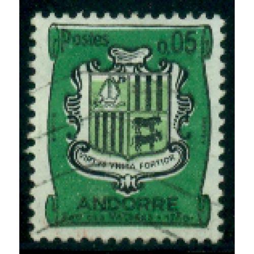 Timbre oblitéré d'Andorre n° 154