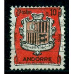 Timbre oblitéré d'Andorre n° 155