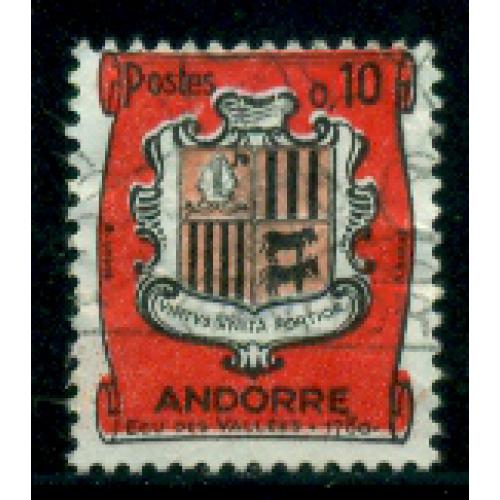 Timbre oblitéré d'Andorre n° 155