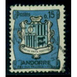 Timbre oblitéré d'Andorre n° 156