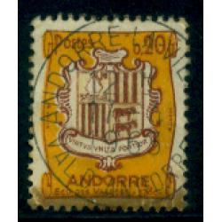 Timbre oblitéré d'Andorre n° 157