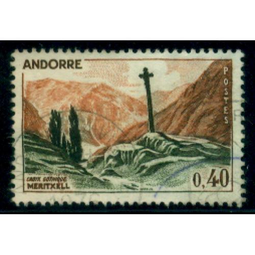 Timbre oblitéré d'Andorre n° 159A