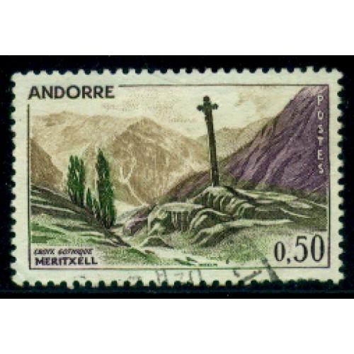 Timbre oblitéré d'Andorre n° 161