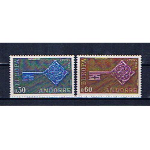 Andorre Français 1968 Europa CEPT neufs** MNH