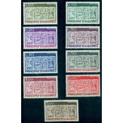 Timbre neuf** d'Andorre n° 316 à 324