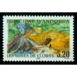 Timbre neuf** d'Andorre n° 386