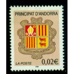 Timbre neuf** d'Andorre n° 556 à 558