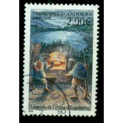 Timbre oblitéré d'Andorre n° 563