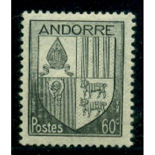 Timbre neuf* d'Andorre n° 97