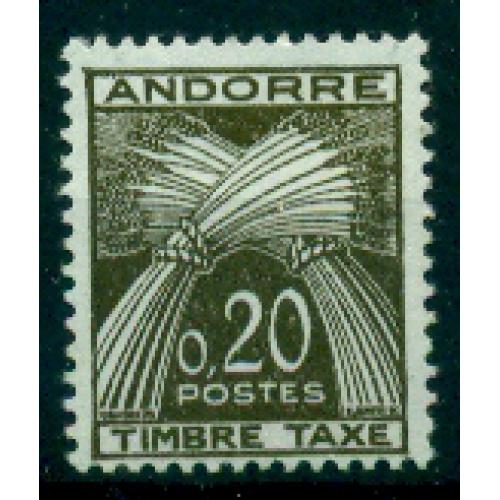 Timbre neuf* d'Andorre n° T44