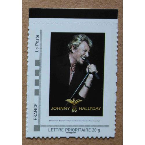 B1-F4 : Johnny Hallyday. Autoadhésif, autocollant