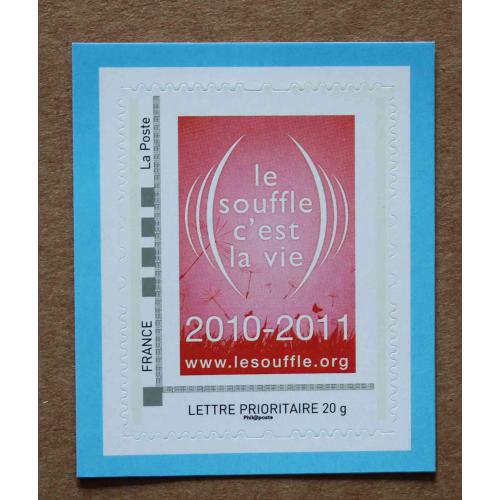 B1-F6 : Le souffle c'est la vie 2010- 2011 . Autoadhésif, autocollant