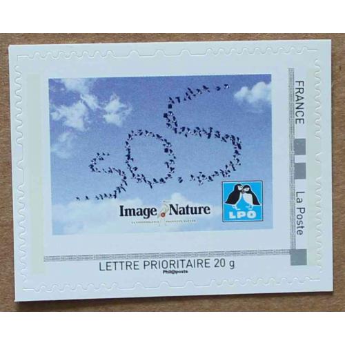 B1-G1 : Ligue pour la Protection des Oiseaux ( LPO ) - SOS 2ème version . Autoadhésif, autocollant