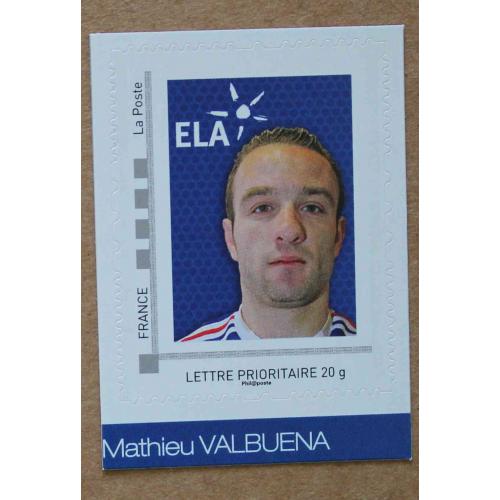 B1-G4 : Mathieu Valbuena - Association ELA . Autoadhésif, autocollant