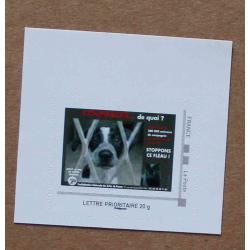 B1-H6 : 40 ans Refuge de Brignais / Chien . Autocollant, autoadhésif