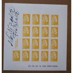 Bac-04 :  72è Salon Philatélique d'Automne  - Bloc Marianne l'Engagée 0.01