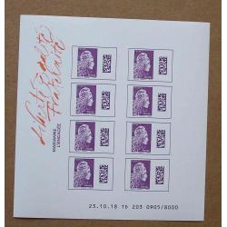 Bac-04 :  72è Salon Philatélique d'Automne  - Bloc Marianne l'Engagée Monde