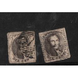 Belgique paire 6/6a oblitérés TB