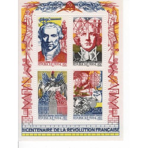 Bloc Bicentenaire Révolution Française Personnages