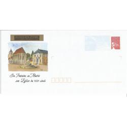 Prêt à Poster PAP  BUSSY EN OTHE YONNE - Sa Fontaine sa Mairie son Eglise du XIIIème Siècle  Neuf (Rep. Luquet)