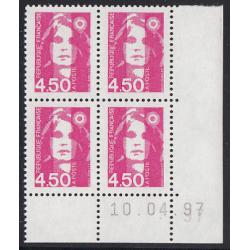 Marianne du Bicentenaire 4.50 rose 1996   2 bandes de phosphore  N°3007