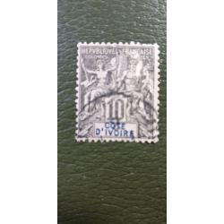 COTE D'IVOIRE Sage 10c Yvert 5