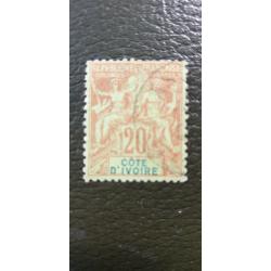 COTE D'IVOIRE Sage 20c Yvert 7