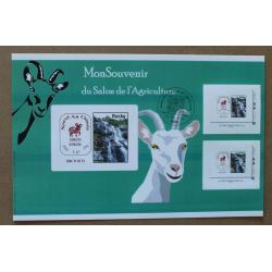 SA15-02 : Salon de l'Agriculture 2015 / Cascade Rocky - Nouvel An Chinois - Année de la Chèvre de Bois . Autoadhésifs