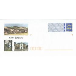 Prêt à Poster PAP  CERISIERS - YONNE - Mairie et Eglise  Neuf (Rep. Logo Bleu)