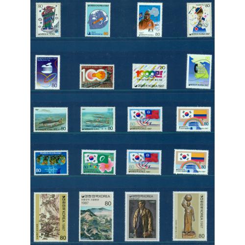 40 timbres neufs** de COREE de 1987