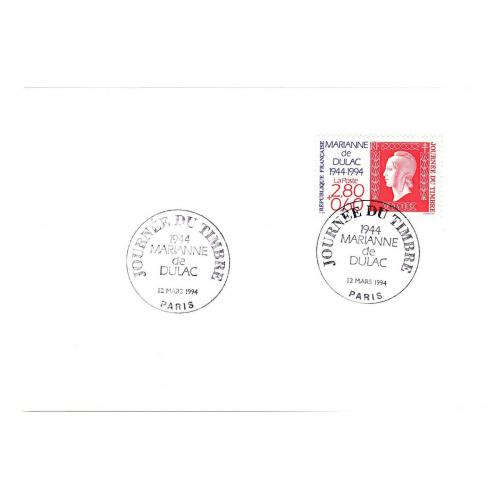 premier jour yt 2863 journée du timbre marianne de dulac