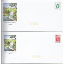 Lot de 2 Prêt à Poster PAP  DRUYES LES BELLES FONTAINES Château Fort et Histoire Médiévale Neufs (Rep. Beaujard)