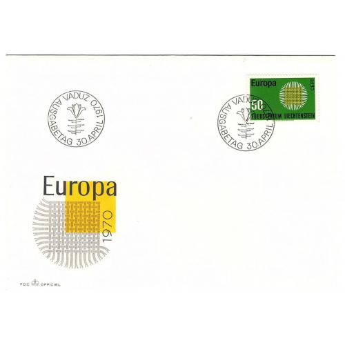 FDC EUROPA CEPT 1970