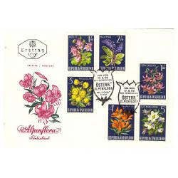 fleurs des alpes FDC 17/08/1966