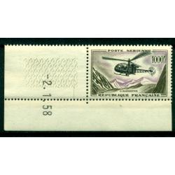 Timbre** France coin daté Poste Aérienne n° 37