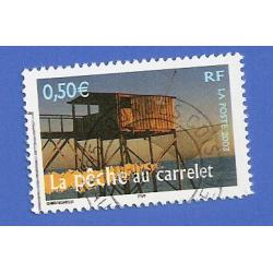 FRANCE 3560 OBLITÉRÉ LA PECHE AU CARRELET