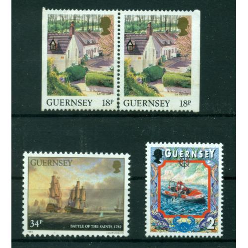 Lot de timbres de neufs** de Guernesey