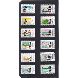 FRANCE ANNEE 2018 AUTOADHESIF  OBLI SERIE COMPLETE