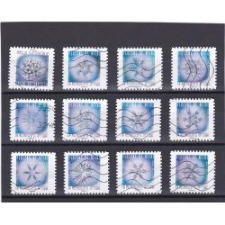 FRANCE ANNEE 2018 AUTOADHESIF  OBLI SERIE COMPLETE