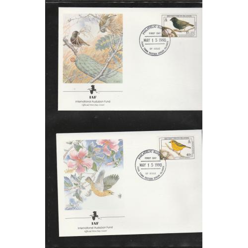 Oiseaux Iles Vierges britaniques 642/5 série complète sur EPJ TTB