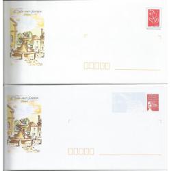 Lot de 2 Prêt à Poster PAP  ISLE SUR SEREIN - YONNE  Neufs (Rep. Luquet et Lamouche)